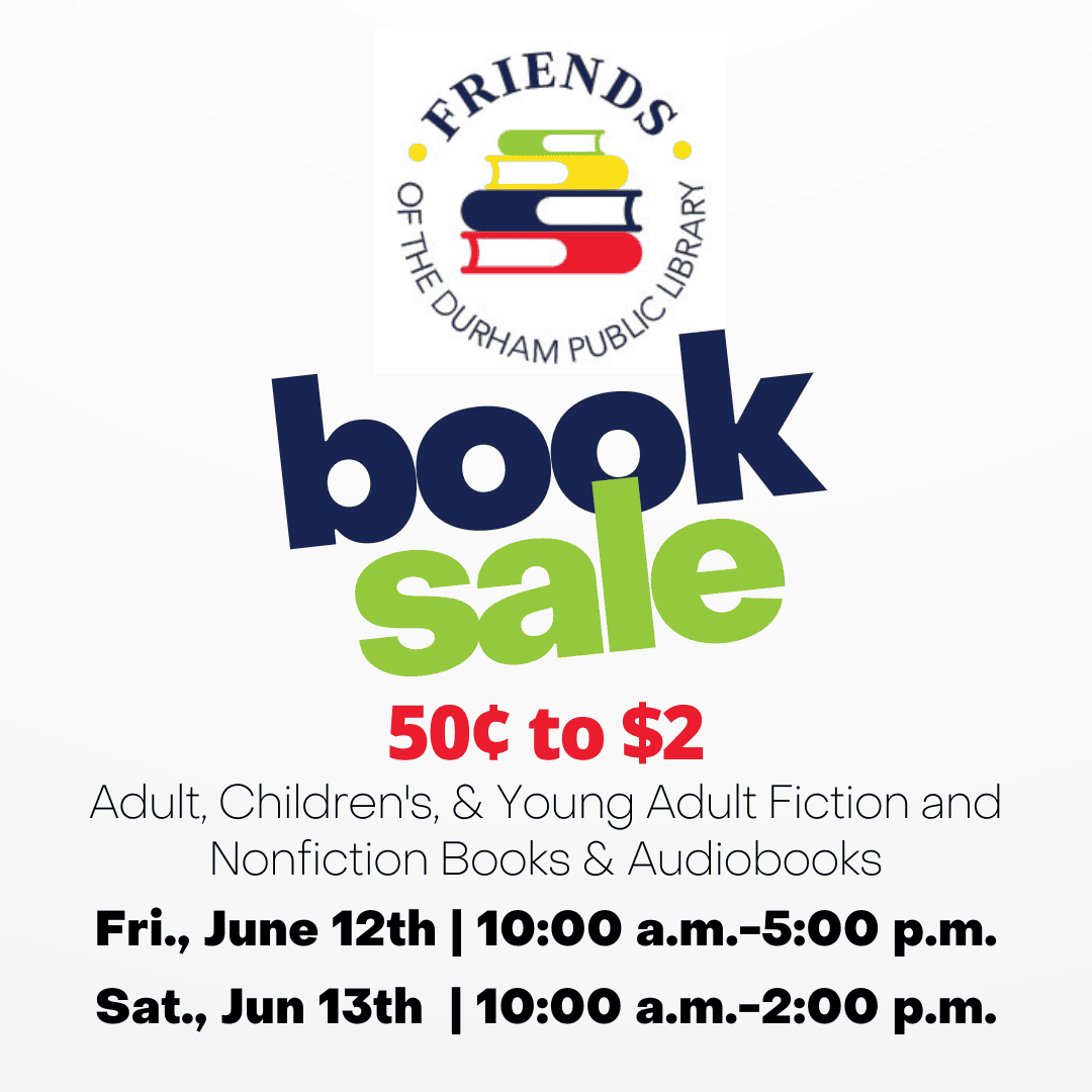 book sale Friday June 12 and Saturday June 13