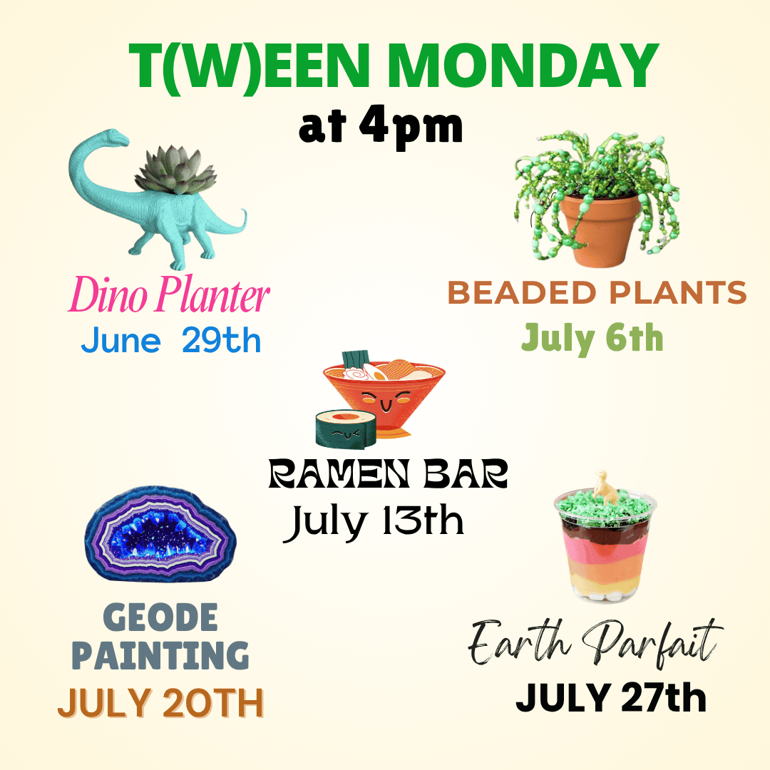 t(w)een mondays calendar 2026